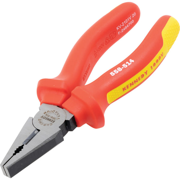 Kennedy 160mm/6.3/8" PRO-TORQ COMB PLIER1000V INS