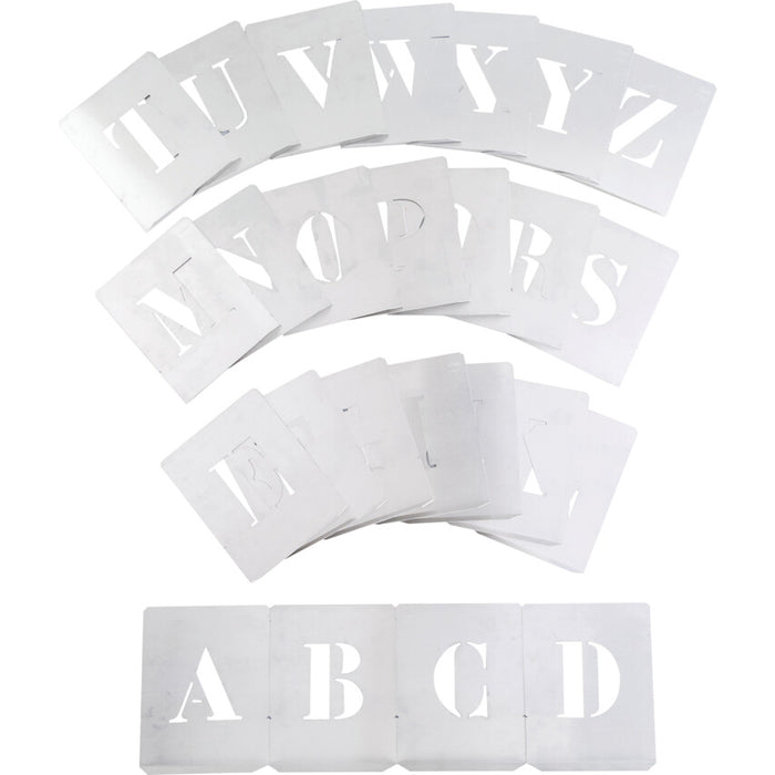 Kennedy 80mm (SET OF 26) STEEL STENCILLETTERS