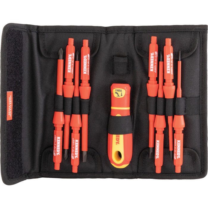 Kennedy INSULATED INTERCHANGEABLESCREWDRIVER SET 10-PCE