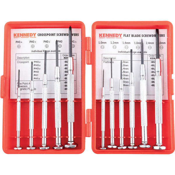 Kennedy 11-PCE PRECISION SCREWDRIVER &TOOL SET
