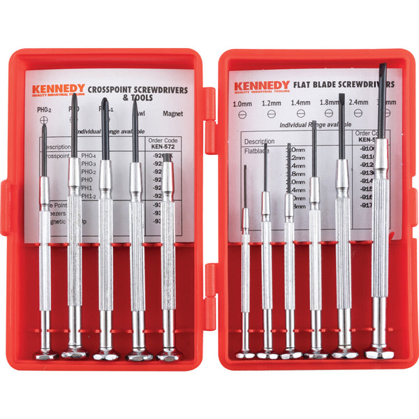 Kennedy 11-PCE PRECISION SCREWDRIVER &TOOL SET