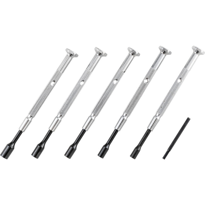 Kennedy 5-Piece Precision Nutdriver Set (3.0-5.0mm). Small Screwdriver Tools for Electronics, Jewelry, and Watch Repair.