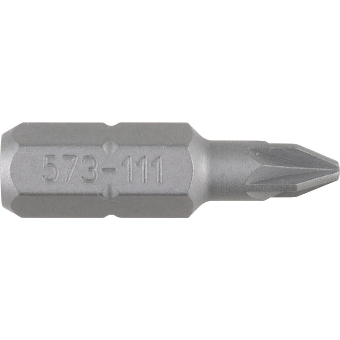 Kennedy No.1 Pozidriv Screwdriver Bit, 25mm, 1/4 Inch Hex, Driver Bit