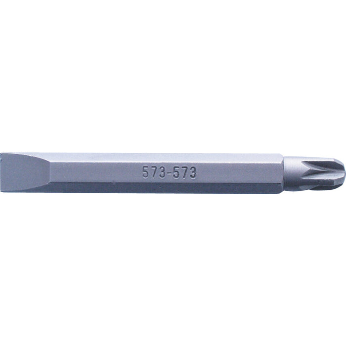 KENNEDY Pozidriv + Slotted Driver Bit, No.3, 7.0mm, 1/4