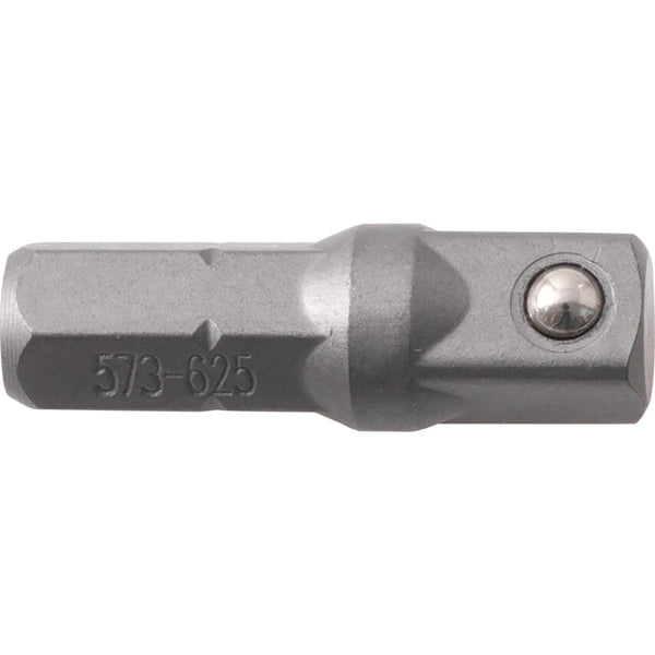 Kennedy 1/4" Hex to 1/4" Square Drive Socket Adapter - 25mm. Drive Adapter for Sockets, Tool Attachment.