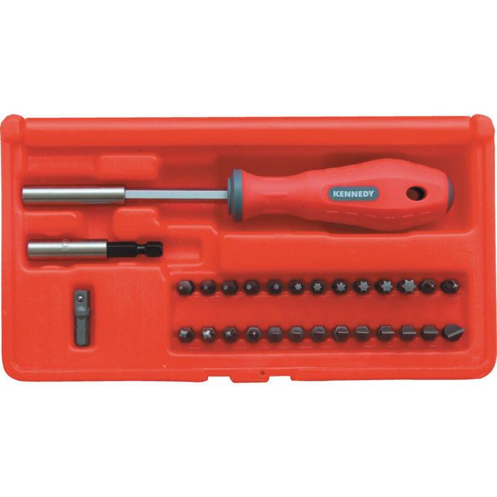 KENNEDY 29-Piece Mechanics Screwdriver Bit Set - High Quality Tool Kit