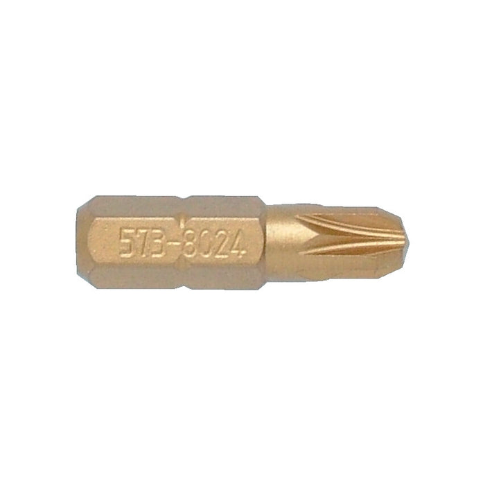 KENNEDY 573-8024 P/DRIV TIN Coated Screwdriver Bit, NO.4 Torx Bit - 5/16 inch Hex Shank