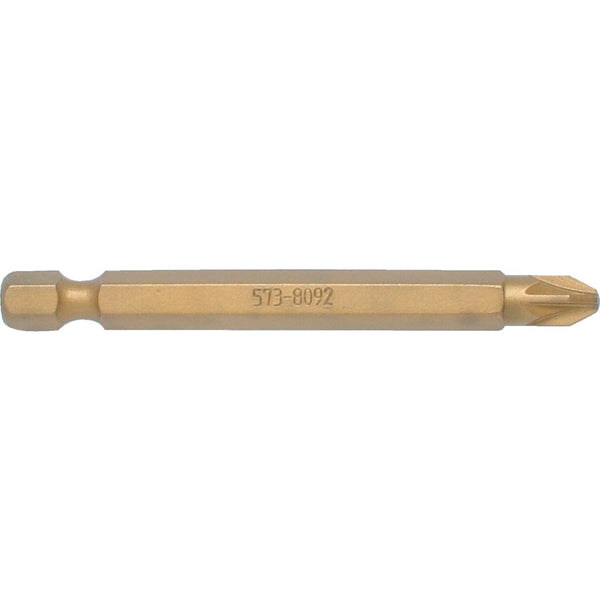 KENNEDY NO.2x150mm Driver Bit - 1/4\" Hex, Tin Coated - High Quality Screwdriver Bit