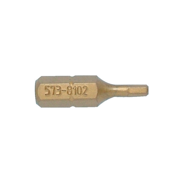 Kennedy 1/4" Hex 2.5mm x 25mm Titanium Screwdriver Bit KEN5738102K | chavda.com