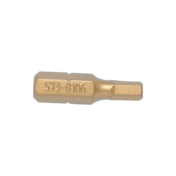 KENNEDY Screwdriver Bit, Titanium, Hex 1/4" x 4.0mm, KEN5738106K - High Quality Driver Bit