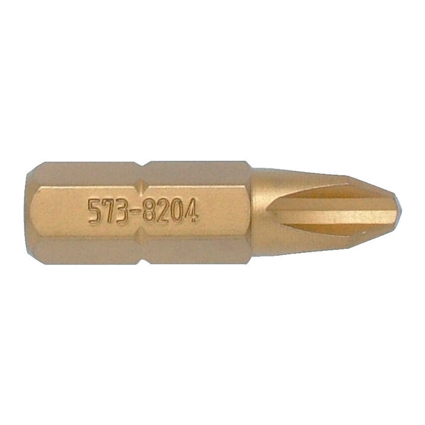 Kennedy NO.2 P/DRIV Tin Coated Screwdriver Bit - 5/16" Hex Standard, KEN5738212K