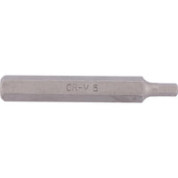 Kennedy 5mm Hex Bit - 75mm Length, 10mm Drive - Cr-V Steel Hexagon Bit