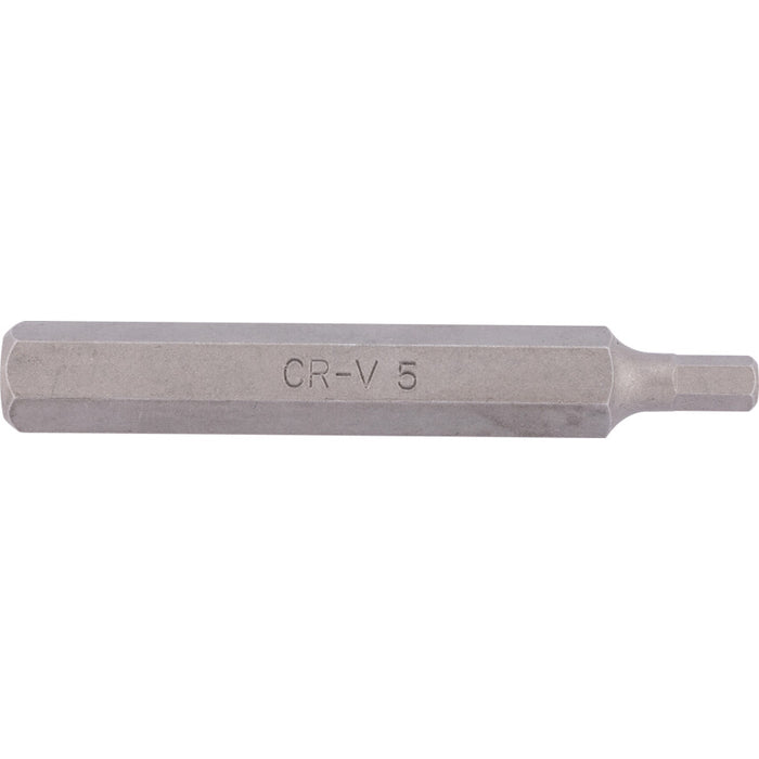 Kennedy 5mm Hex Bit - 75mm Length, 10mm Drive - Cr-V Steel Hexagon Bit