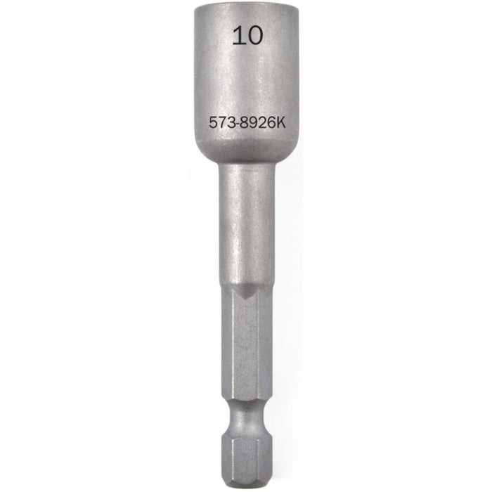 Kennedy 10mm Magnetic Nutsetter - Hexagon Socket Driver Bit, 1/4 inch Drive - Durable Metal Construction