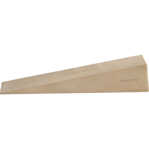 KENNEDY 80x13x6mm Spark Resistant Wedge - Aluminum Bronze (Al-Br) - KEN5750500K - Metalworking Tool