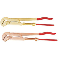 KENNEDY 530mm Spark Resistant Swedish-Type Pipe Wrench Al-Br Aluminum Bronze Non-Sparking Safety Tool