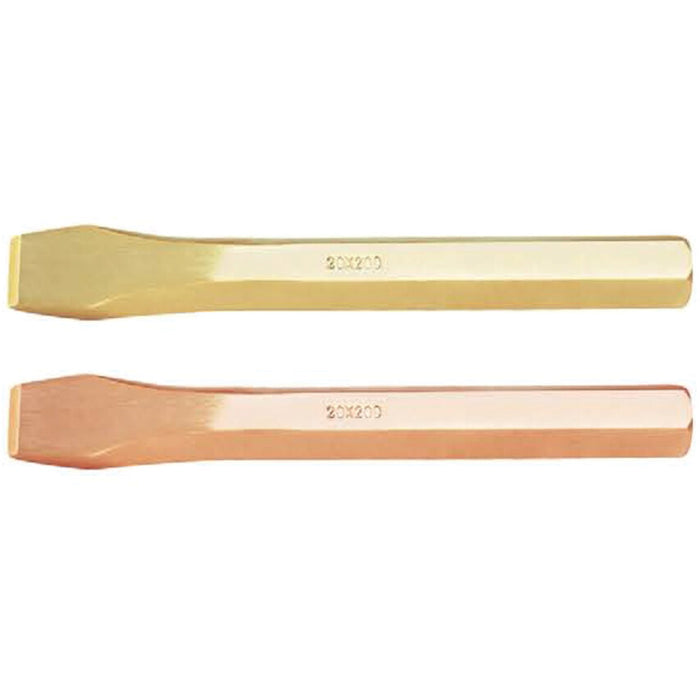 KENNEDY 16X160mm Al-Br Chisel, Non-Sparking Hex Type - Spark Resistant Tool