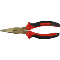 Kennedy 8-inch Spark Resistant Long Nose Pliers - Aluminum Bronze (Al-Br) - Professional Tool