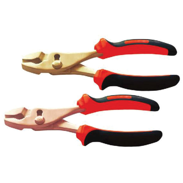 Kennedy Spark Resistant Adjustable Combination Pliers, 150mm Al-Br. Safe Pliers, Non-Sparking Tool.