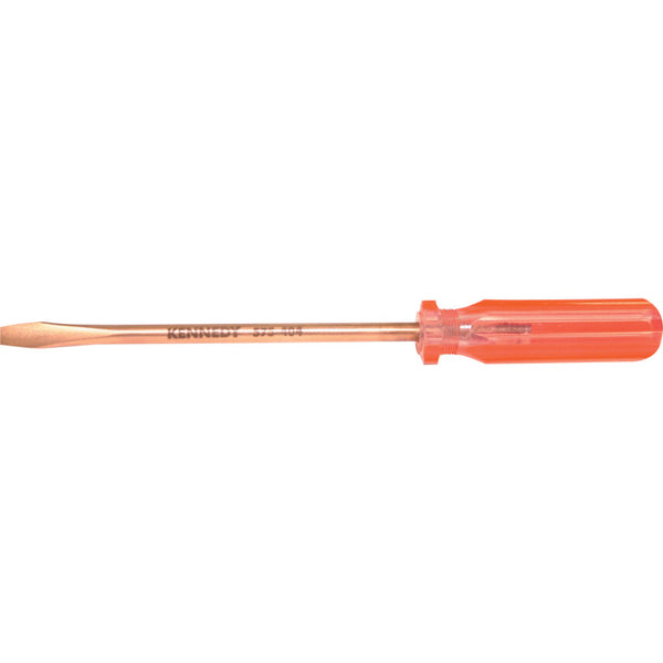 KENNEDY 8X200MM Spark Resistant Be-Cu Screwdriver. Professional-grade tool for safe environments.