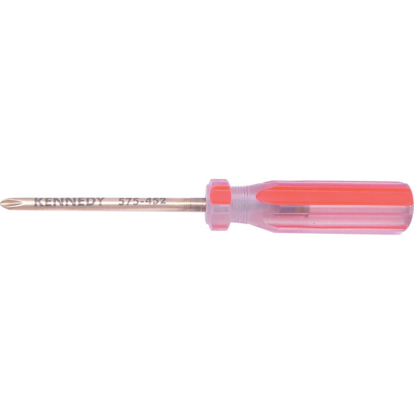 Kennedy 575-452 Pozidriv Screwdriver - Spark Resistant Aluminum Bronze (Al-Br) - Professional Grade