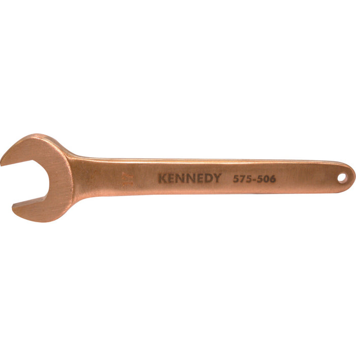Kennedy 17mm SPARK RESISTANT SINGLE OPENEND SPANNER Al-Br