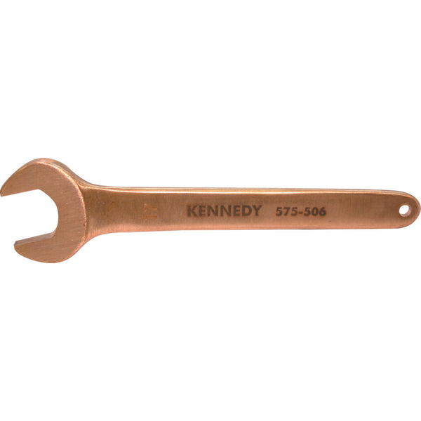 KENNEDY Spark Resistant Open End Spanner Al-Br - Non-Sparking Wrench for Safe Environments - 36MM Single Open End Spanner
