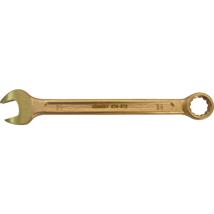 Kennedy 14mm Spark Resistant Combination Spanner Be-Cu | Non-Sparking Wrench