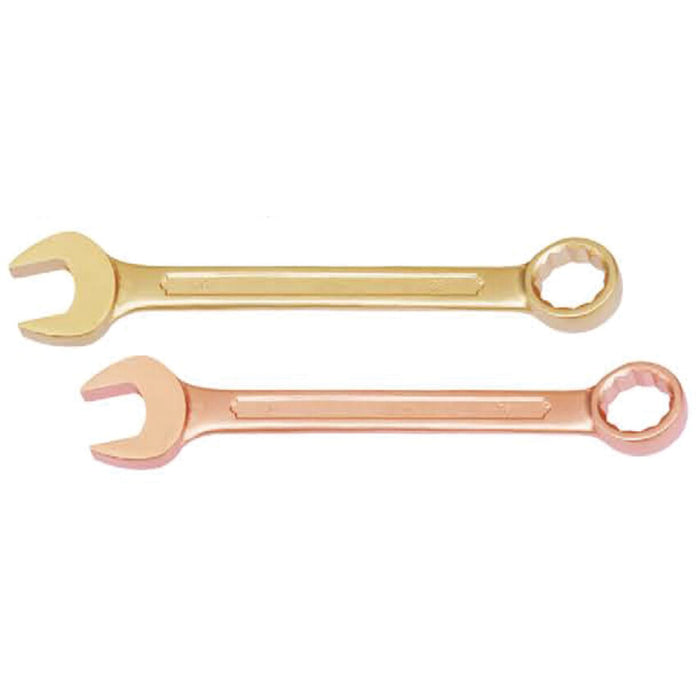Kennedy 7mm Spark Resistant Combination Spanners - Al-Br Bronze Wrench Set for Safe Work in Explosive Environments