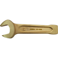Kennedy Spark Resistant Wrench, 60mm Open End Slogging Wrench Be-Cu, Non-Sparking Wrench, Copper Alloy Wrench