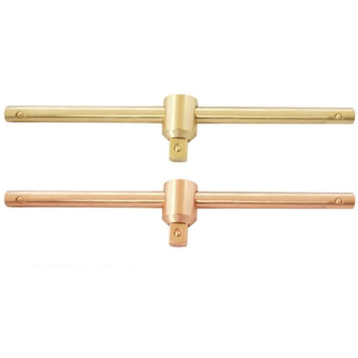 Kennedy 250mm Spark Resistant T-Handle 1/2 Sq Dr Be-Cu Non Sparking T Bar Sliding Handle Socket Driver Tool