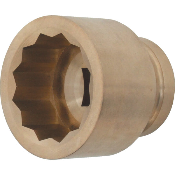 KENNEDY 1" Dr 38mm Spark Resistant Impact Socket Al-Br - Aluminum Bronze Non-Sparking Tool, Socket Wrench