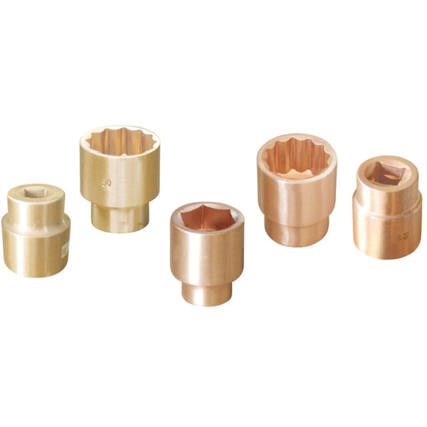 KENNEDY 24mm Spark Resistant Socket - 1 inch Square Drive Aluminum Bronze Tool - Non-Sparking Socket Set