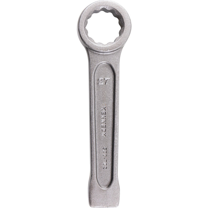 KENNEDY 27mm Ring Slogging Wrench - Heavy Duty Metric Spanner for Industrial Use, Forged Steel, Power Wrench