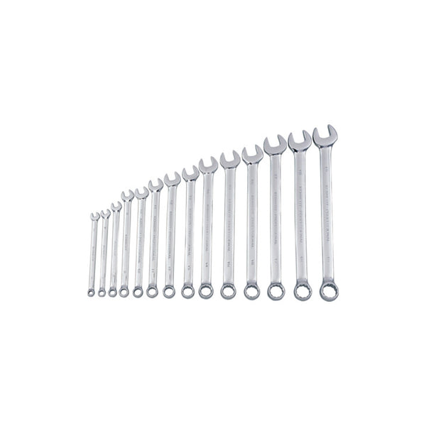 Kennedy 6-19mm Offset Combination Spanner Set, 14 Piece. C/V Wrench Tool Kit for Mechanics, DIY, & Automotive Work