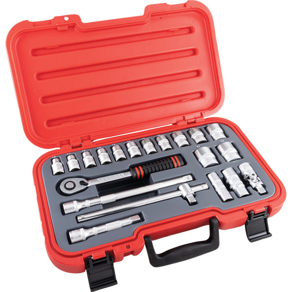 Kennedy METRIC SOCKET SET 20PC 1/2" SQ DR