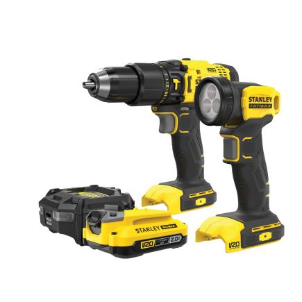 Stanley FM V20 drill 1x 2ah battey & charger & torch
