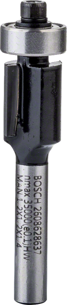 Bosch: Router bits  - Laminate trim bits 1/4", D1 12,7 mm, L 12,7 mm, G 56 mm -  SKU: 2608628637