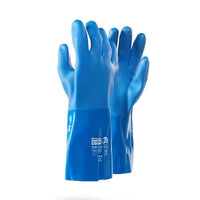 DROMEX Viper Chemical Gloves CAT III [09] - Chemical Resistant Blue Gloves for Industrial Work, Chemical Protection