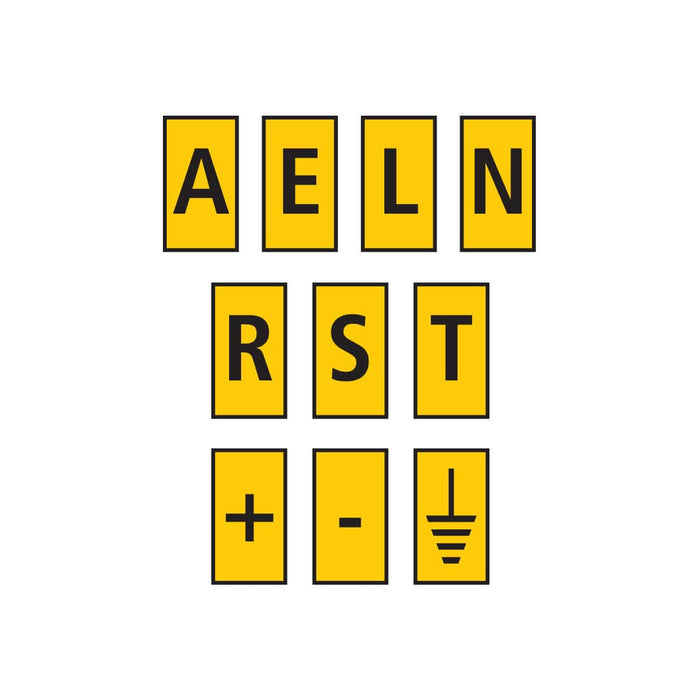 HellermannTyton : Marker WIC 1 0.5-1.5mm Yellow Assorted (AELNRST+-) - (W1MASS1YL)