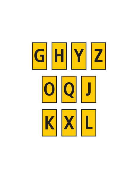 HellermannTyton : Marker WIC 1 0.5-1.5mm Yellow Assorted (GHYZOQJKXL) - (W1MASS3YL)