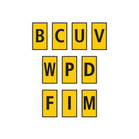 HellermannTyton : Marker WIC 2 1.5 - 2.5mm Yellow Assorted (BCUWPDFIM) - (W2MASS2YL)