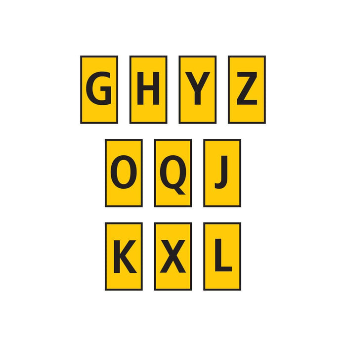 HellermannTyton : Marker WIC 2 1.5 - 2.5mm Yellow Assorted (GHYZOQJKXL) - (W2MASS3YL)