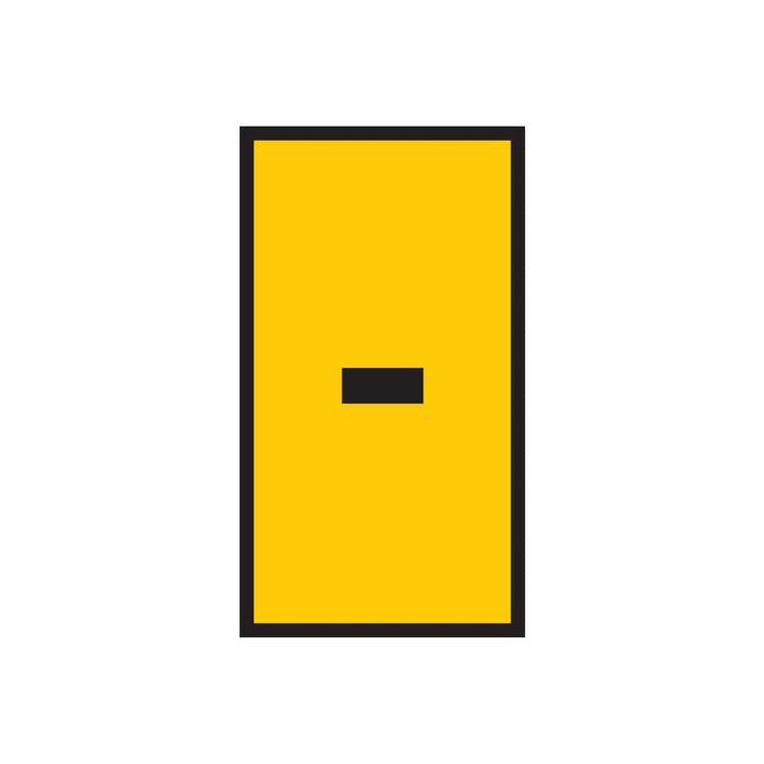 HellermannTyton : Marker WIC 2 1.5 - 2.5mm Yellow Marked Dash - - (W2M-YL)
