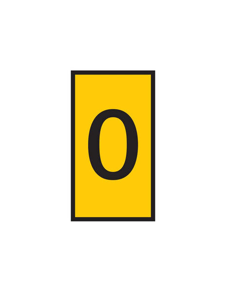 HellermannTyton : Marker WIC0 0.15-0.75mm Yellow Marked 0 - (W0M0YL)