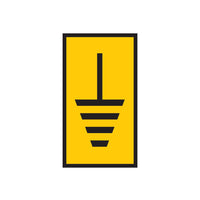 HellermannTyton : Marker WIC0 0.15-0.75mm Yellow Marked Earth Sign - (W0MEARTHYL)
