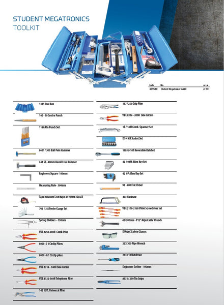 Gedore Student - Megatronics toolkit = 679500