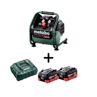 Metabo Compressor 18V 120L/min POWER 1605 18 LTX BL, Two 10Ah batteries and charger