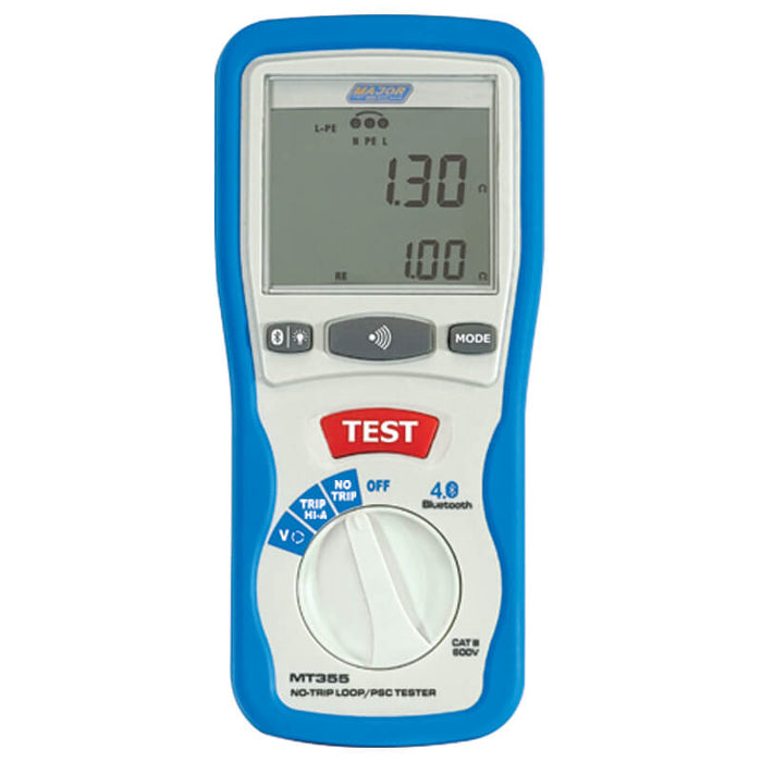 Major Tech Bluetooth No-Trip Loop Impedance & PSC/PSF Tester | MT355 - image 1
