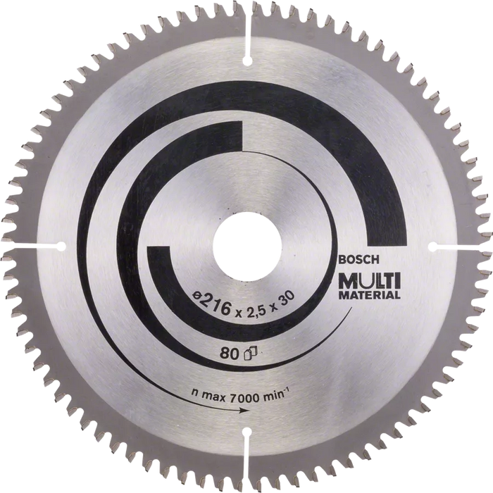 Bosch Multi Material Circular Saw Blade 216mm: Cut Wood, Metal, Plastic! 216 x 2.5 x 30mm
